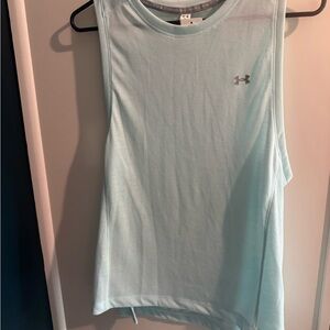 Under Armour Green and Blue Muscle Tee